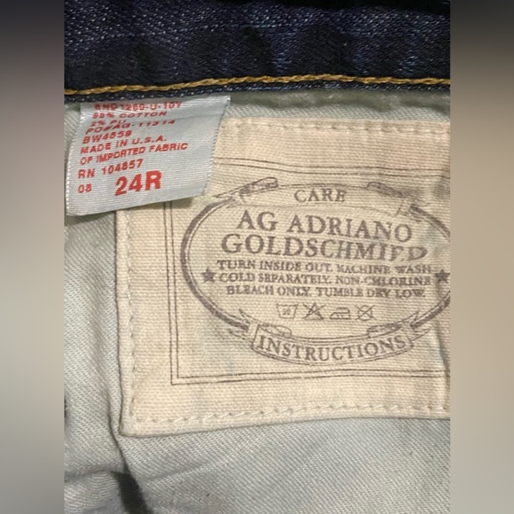 AG Adriano Goldschmied Women's ex boyfriend crop 24R - Picture 5 of 6